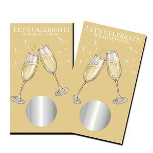Bridal Shower Games - Let's Celebrate - 50 Scratch Off Cards - Wedding Shower